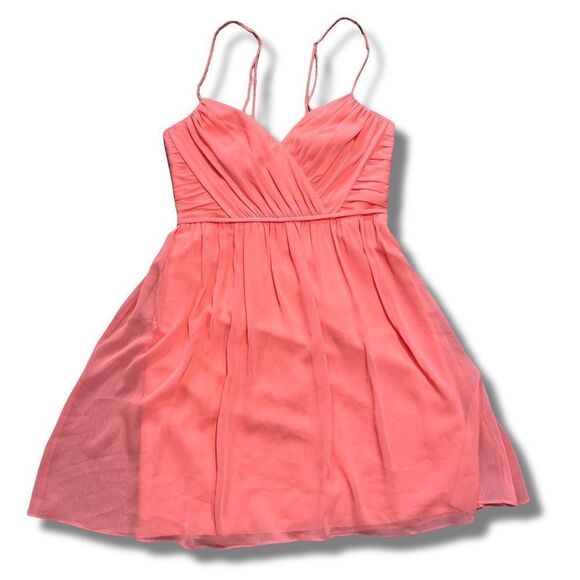 David’s Bridal Chiffon Mini Dress Size 8 - Picture 1 of 13